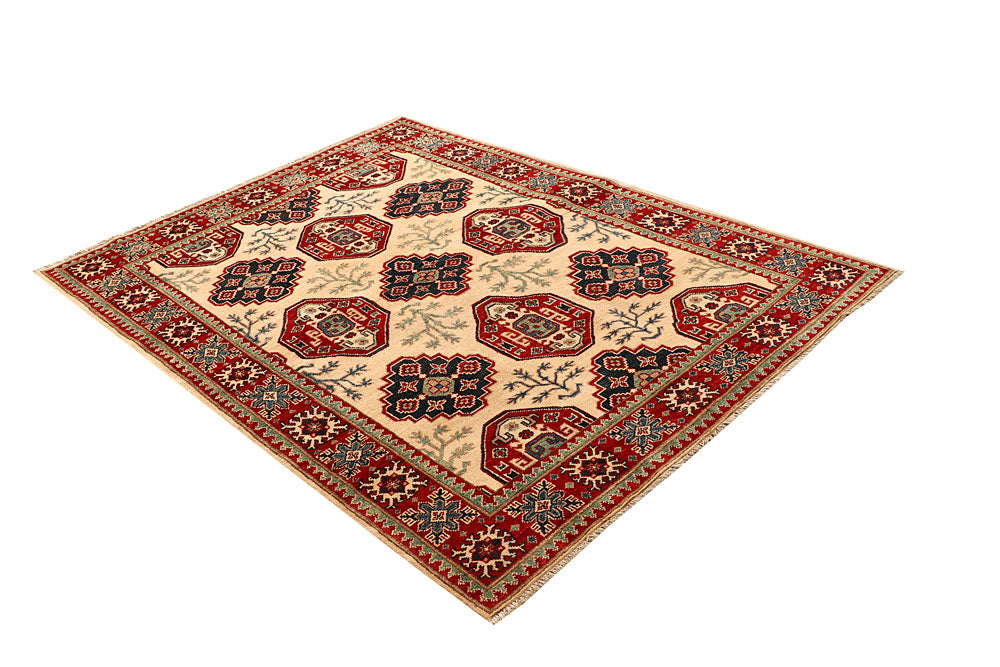 Bisque Kazak 4' 11 x 6' 7 - No. 68140 - ALRUG Rug Store