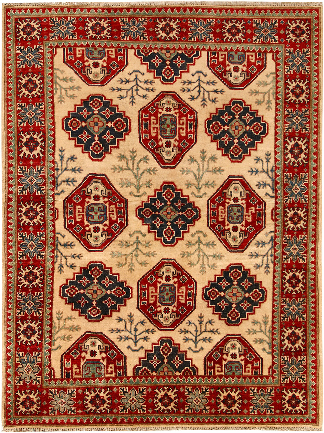 Bisque Kazak 4' 11 x 6' 7 - No. 68140 - ALRUG Rug Store
