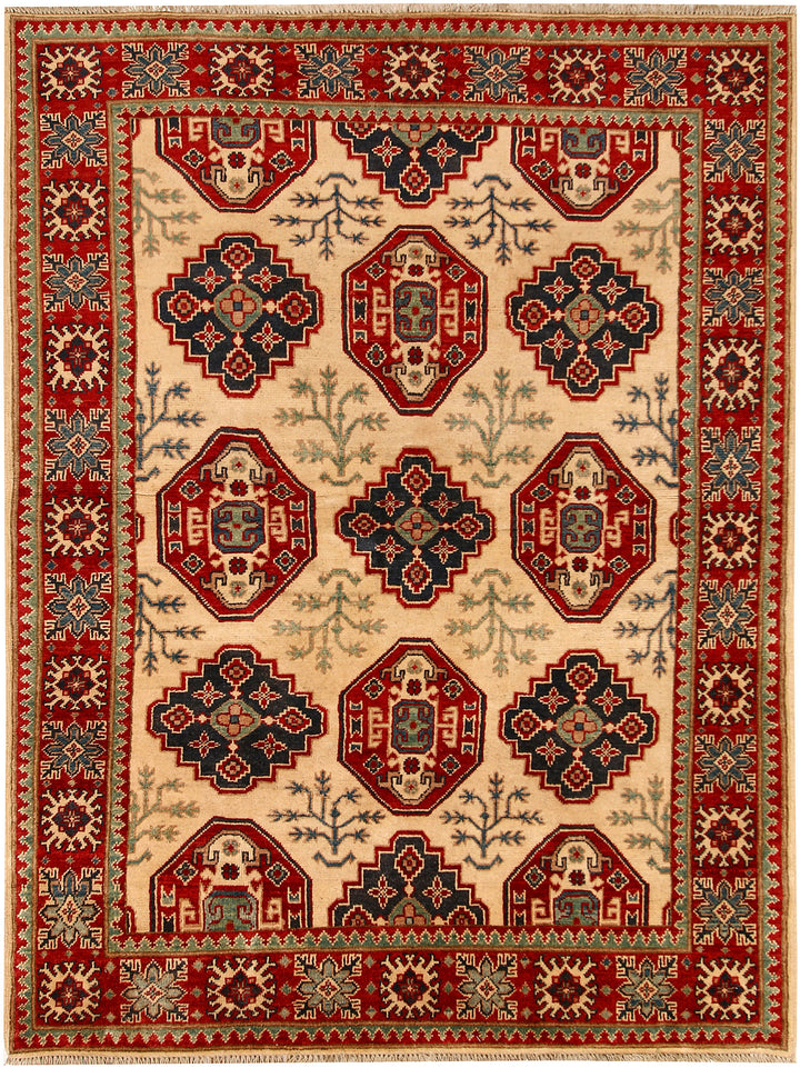 Bisque Kazak 4' 11 x 6' 7 - No. 68140 - ALRUG Rug Store