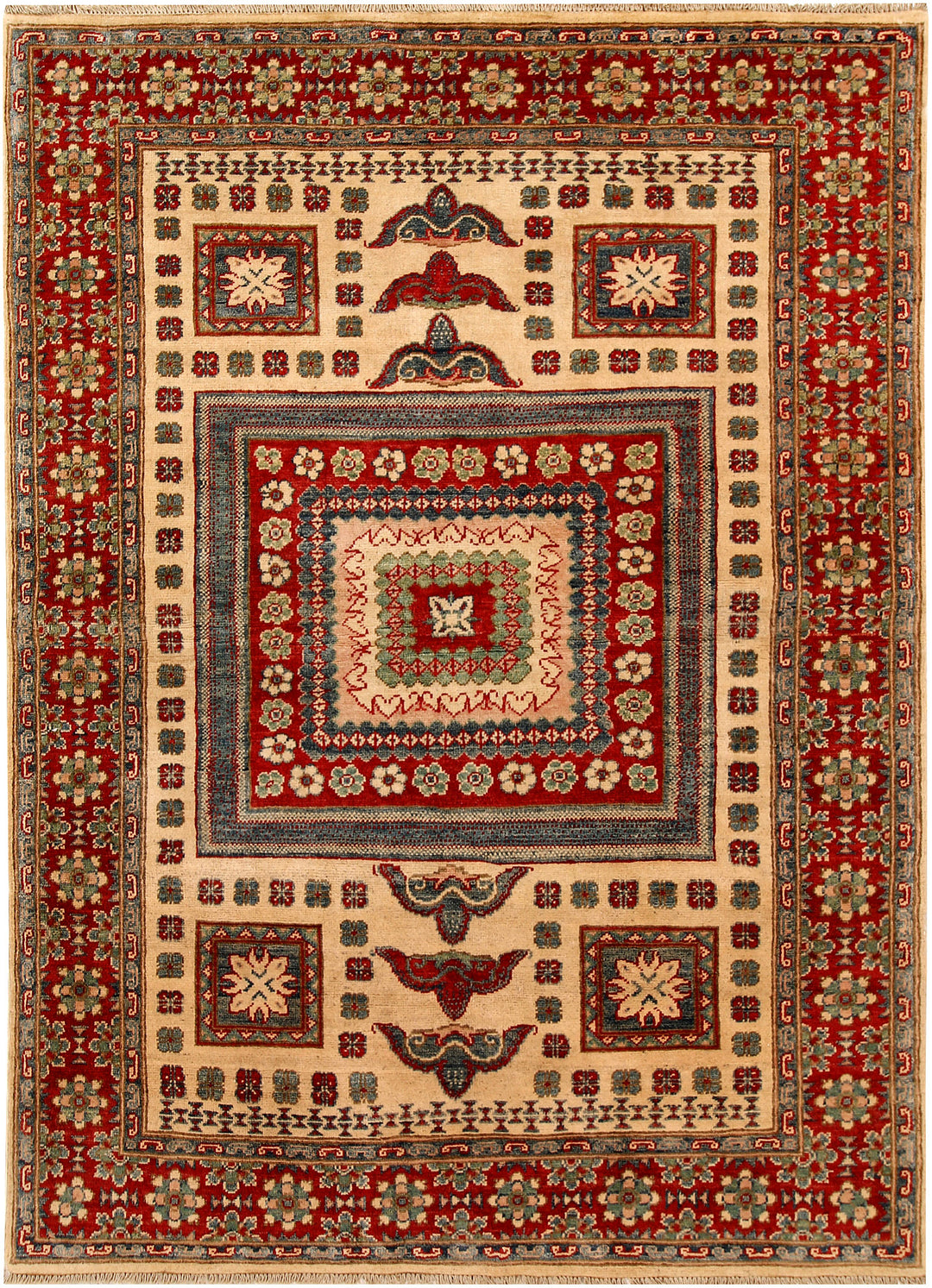 Bisque Kazak 4' 11 x 6' 9 - No. 68142 - ALRUG Rug Store