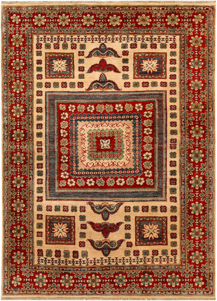 Bisque Kazak 4' 11 x 6' 9 - No. 68142 - ALRUG Rug Store