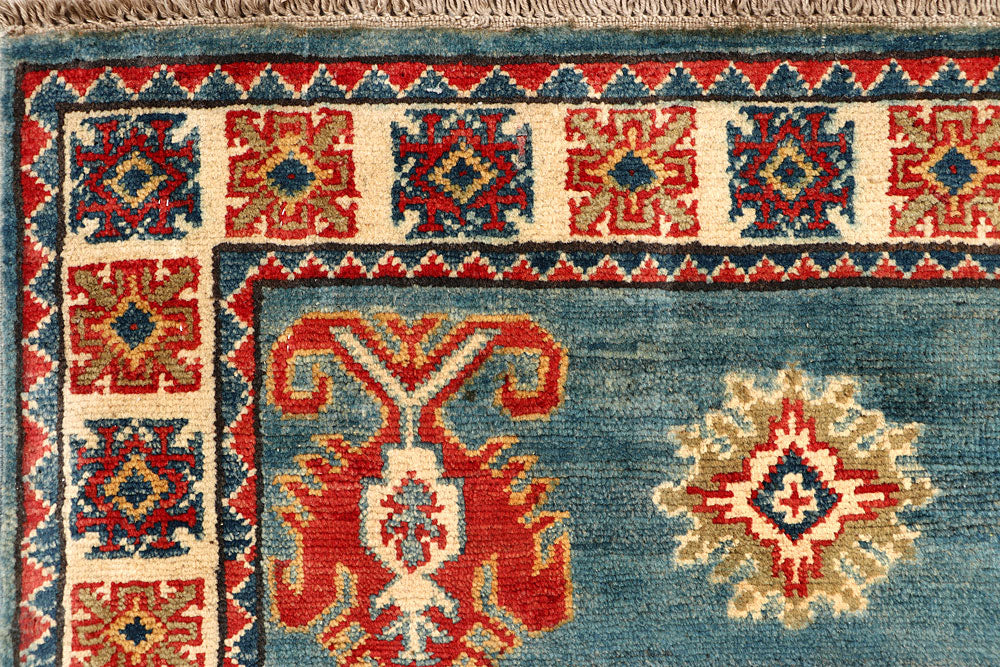 Light Slate Grey Kazak 2' 8 x 13' 1 - No. 68154 - ALRUG Rug Store