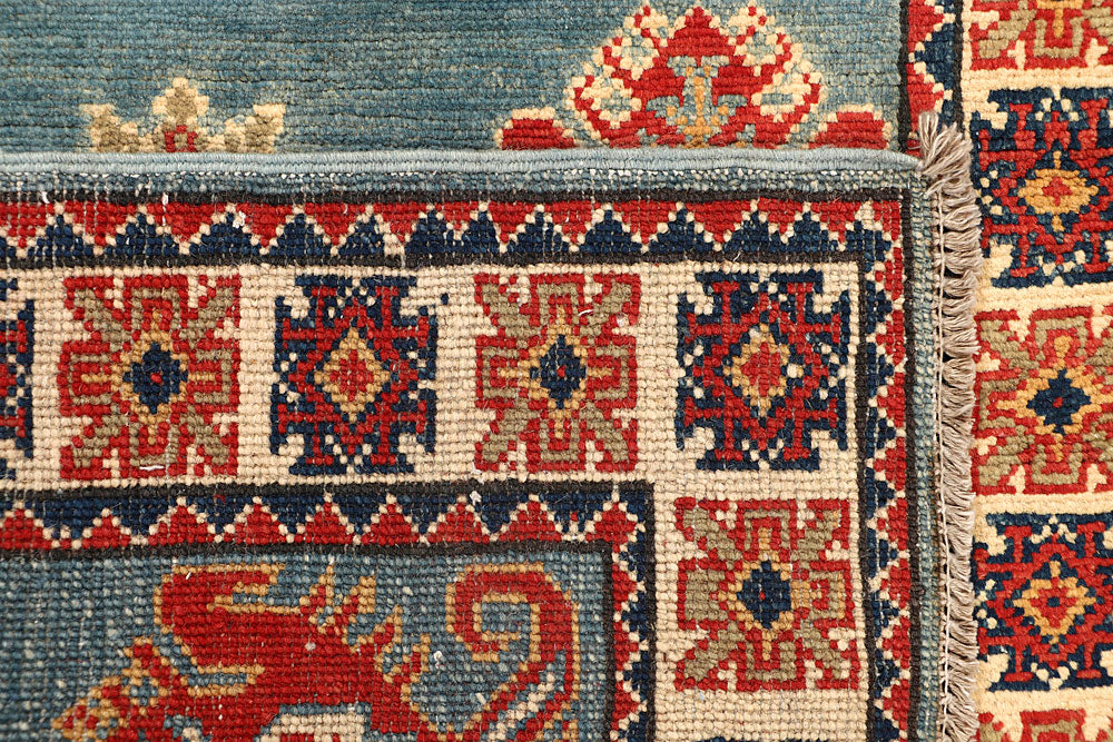 Light Slate Grey Kazak 2' 8 x 13' 1 - No. 68154 - ALRUG Rug Store