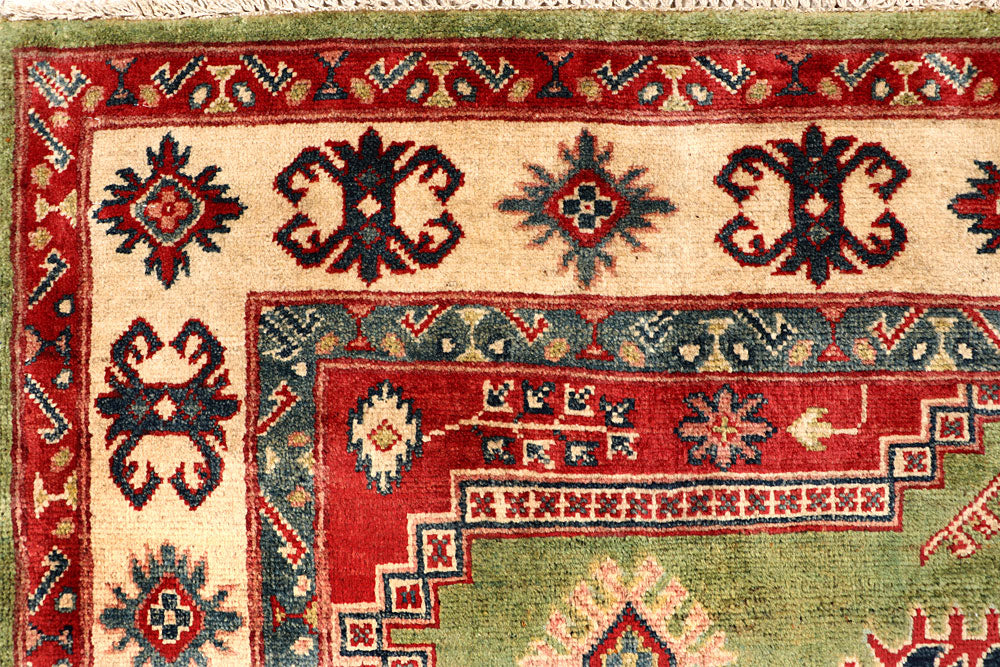 Olivedrab Kazak 5' 1 x 16' 9 - No. 68161 - ALRUG Rug Store