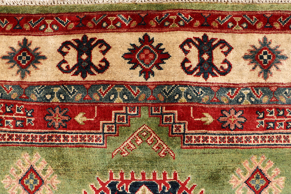 Olivedrab Kazak 5' 1 x 16' 9 - No. 68161 - ALRUG Rug Store