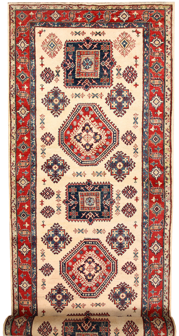Old Lace Kazak 5' 2 x 17' 1 - No. 68162 - ALRUG Rug Store