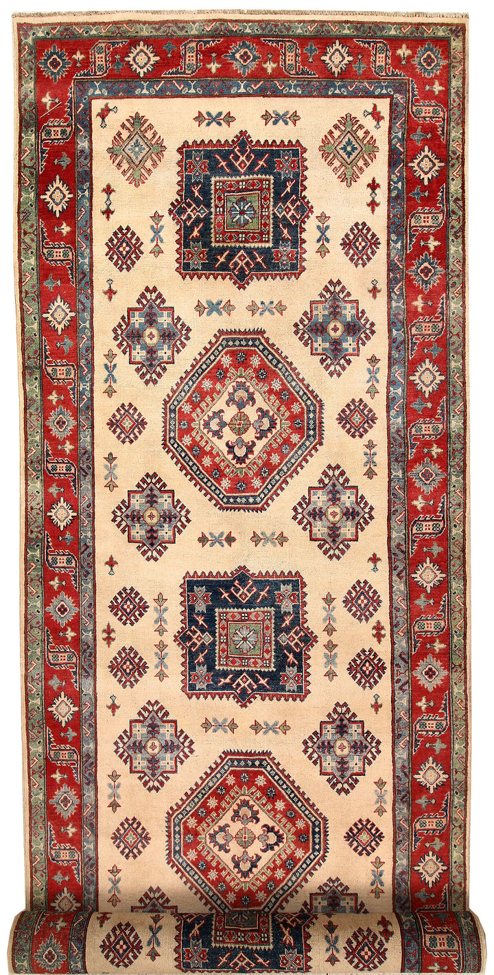 Bisque Kazak 4' 10 x 17' 1 - No. 68163 - ALRUG Rug Store