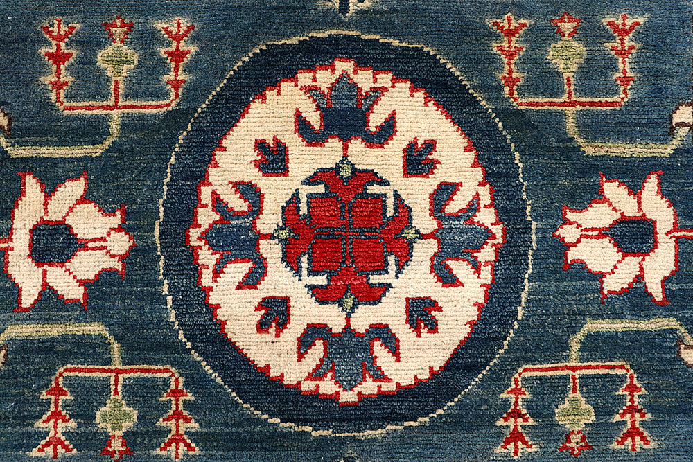 Slate Grey Kazak 3' 10 x 14' 1 - No. 68164 - ALRUG Rug Store