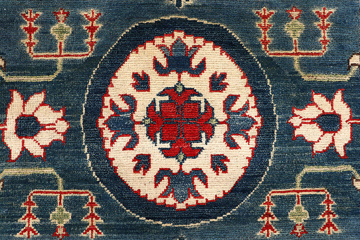 Slate Grey Kazak 3' 10 x 14' 1 - No. 68164 - ALRUG Rug Store