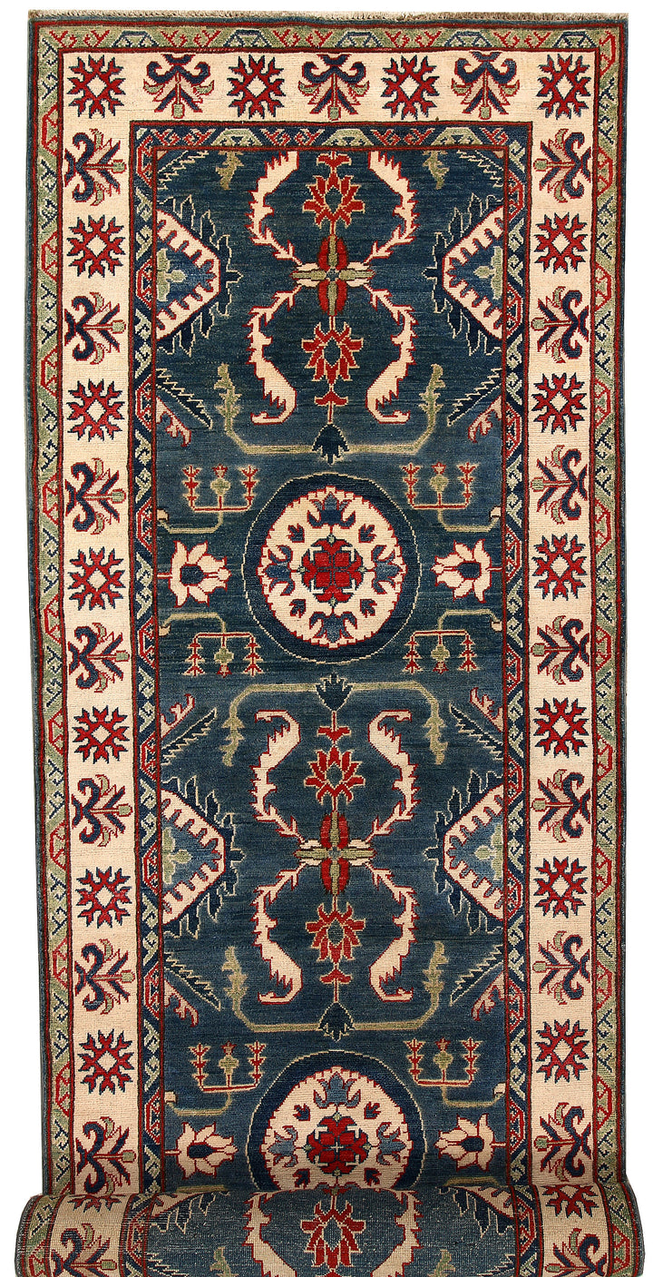 Slate Grey Kazak 3' 10 x 14' 1 - No. 68164 - ALRUG Rug Store