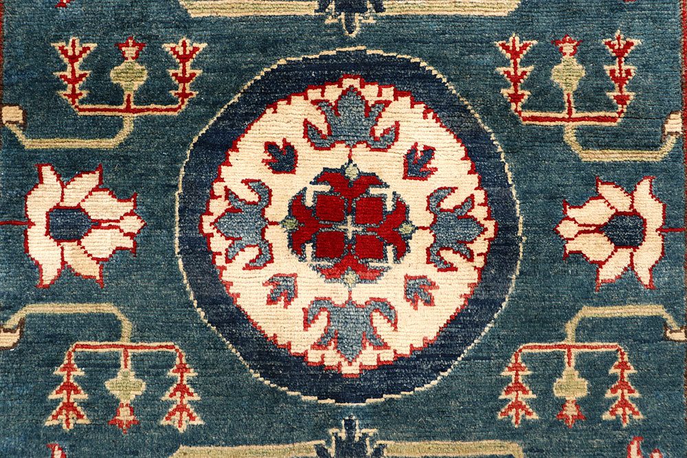 Dim Grey Kazak 3' 11 x 13' 9 - No. 68167 - ALRUG Rug Store