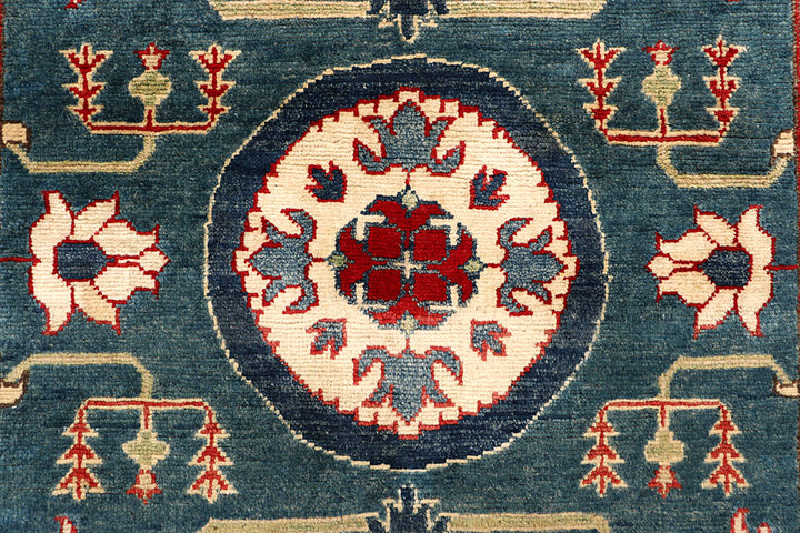 Dim Grey Kazak 3' 11 x 13' 9 - No. 68167 - ALRUG Rug Store
