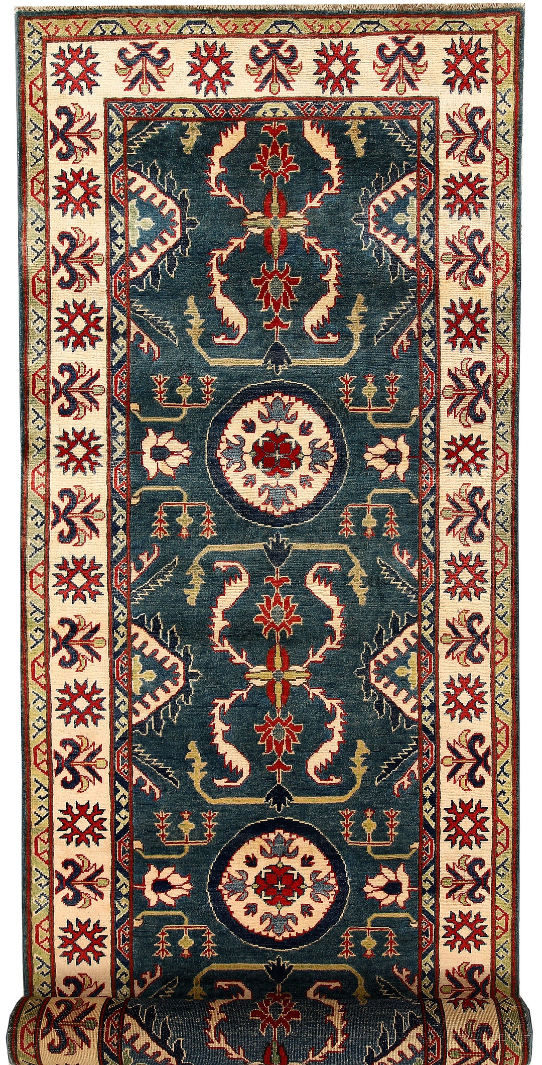 Dim Grey Kazak 3' 11 x 13' 9 - No. 68167 - ALRUG Rug Store