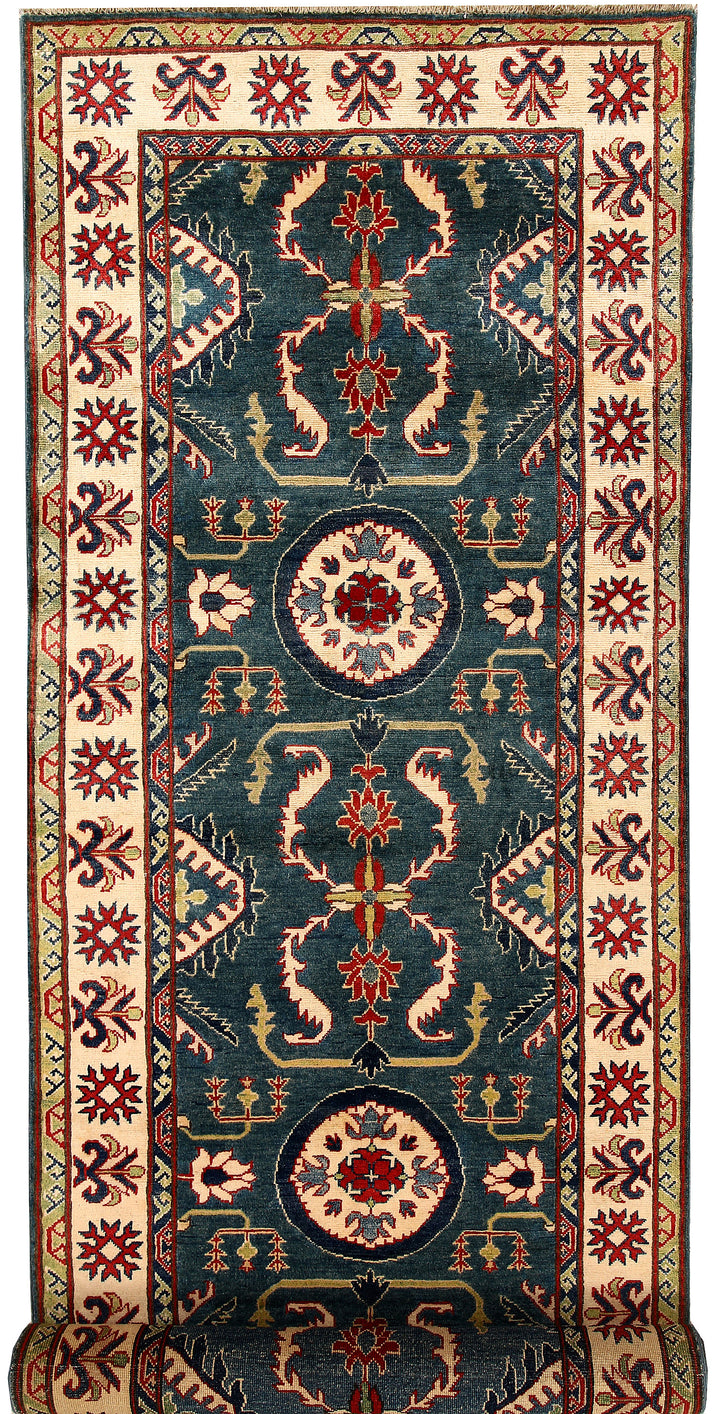 Dim Grey Kazak 3' 11 x 13' 9 - No. 68167 - ALRUG Rug Store