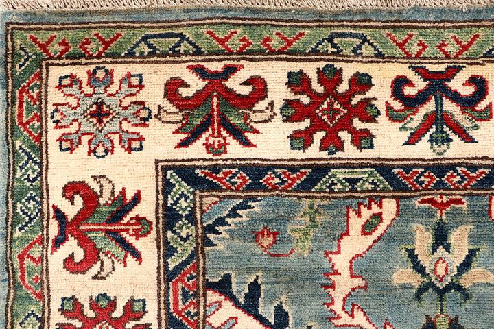 Grey Kazak 3' 10 x 12' 7 - No. 68168 - ALRUG Rug Store