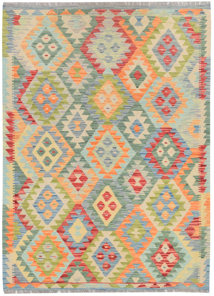 Multi Colored Kilim 4' 1 x 5' 9 - No. 68173 - ALRUG Rug Store