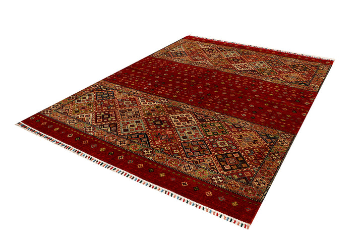 Multi Colored Kazak 6' 8 x 9' - No. 68185 - ALRUG Rug Store
