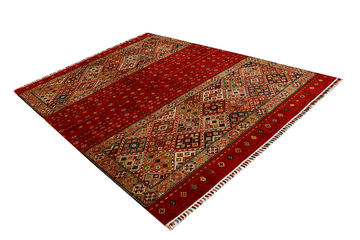 Multi Colored Kazak 6' 8 x 9' - No. 68185 - ALRUG Rug Store