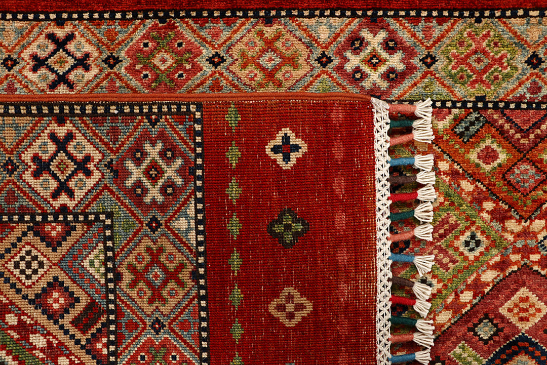 Multi Colored Kazak 6' 8 x 9' - No. 68185 - ALRUG Rug Store
