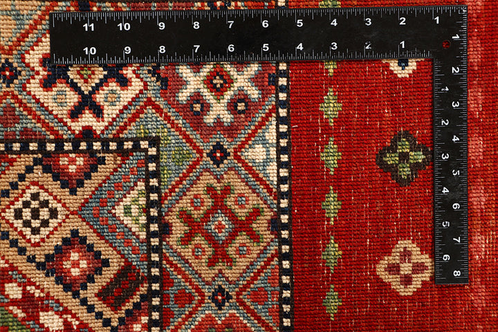 Multi Colored Kazak 6' 8 x 9' - No. 68185 - ALRUG Rug Store