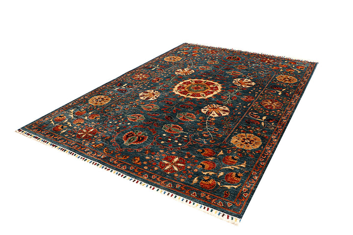 Multi Colored Kazak 6' 8 x 9' 5 - No. 68186 - ALRUG Rug Store