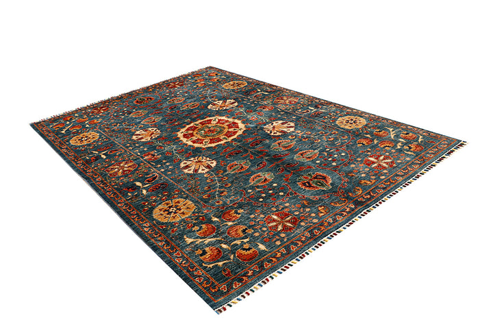 Multi Colored Kazak 6' 8 x 9' 5 - No. 68186 - ALRUG Rug Store