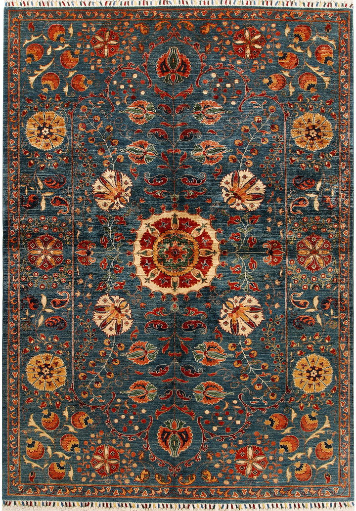 Multi Colored Kazak 6' 8 x 9' 5 - No. 68186 - ALRUG Rug Store