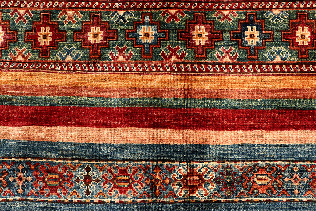 Multi Colored Kazak 7' x 10' 4 - No. 68188 - ALRUG Rug Store