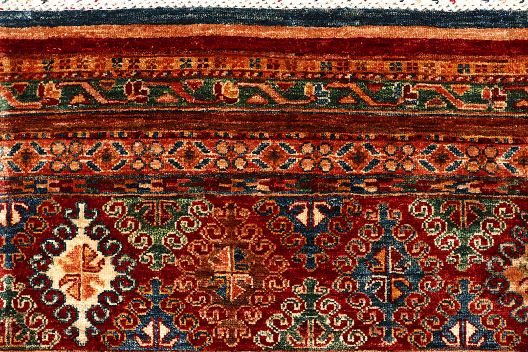 Multi Colored Kazak 6' 11 x 10' - No. 68189 - ALRUG Rug Store