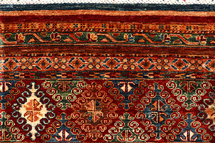 Multi Colored Kazak 6' 11 x 10' - No. 68189 - ALRUG Rug Store