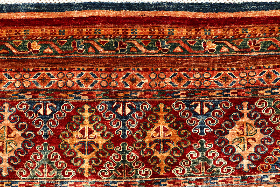 Multi Colored Kazak 6' 11 x 10' - No. 68189 - ALRUG Rug Store