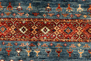 Multi Colored Kazak 6' 11 x 10' - No. 68189 - ALRUG Rug Store