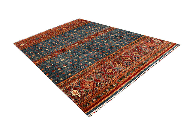 Multi Colored Kazak 6' 11 x 10' - No. 68189 - ALRUG Rug Store