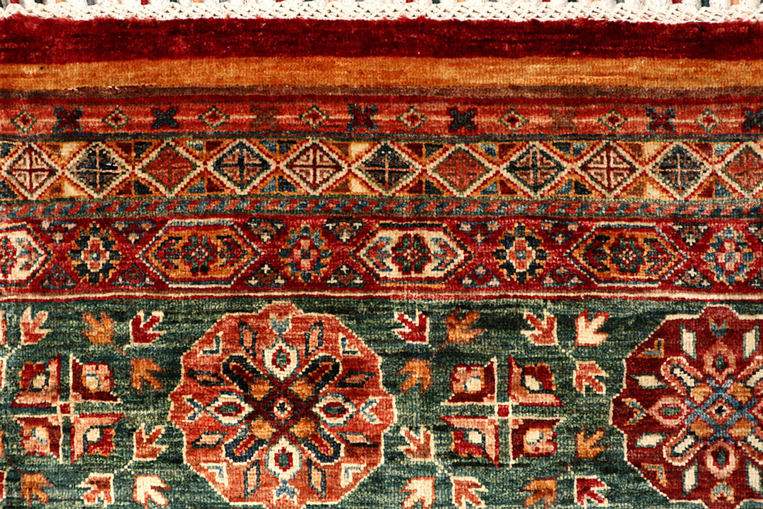Multi Colored Kazak 7' x 10' 1 - No. 68190 - ALRUG Rug Store