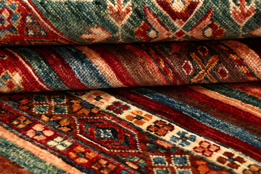 Multi Colored Kazak 7' x 10' 1 - No. 68190 - ALRUG Rug Store