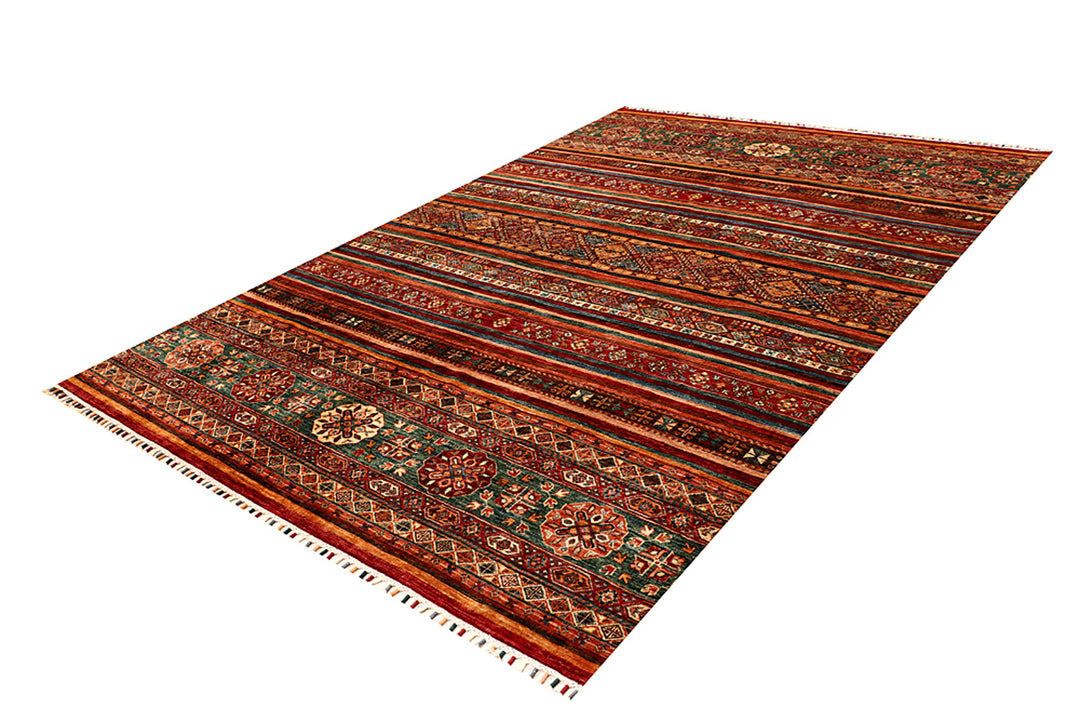 Multi Colored Kazak 7' x 10' 1 - No. 68190 - ALRUG Rug Store