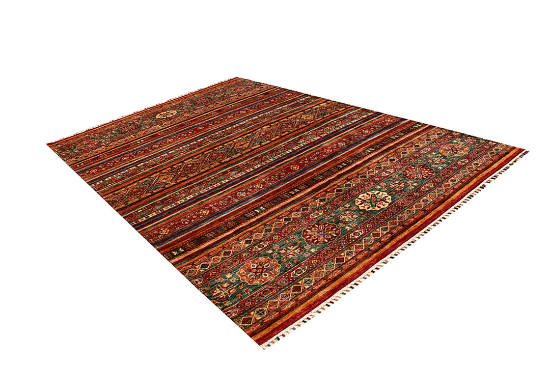 Multi Colored Kazak 7' x 10' 1 - No. 68190 - ALRUG Rug Store