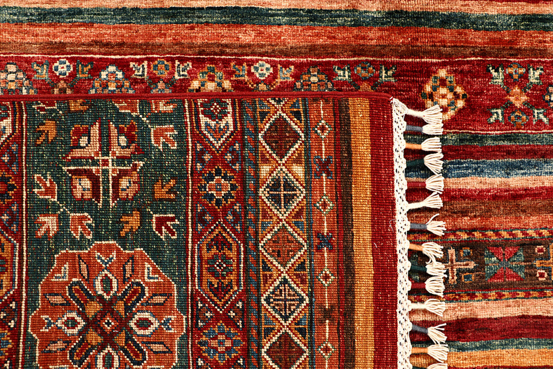 Multi Colored Kazak 7' x 10' 1 - No. 68190 - ALRUG Rug Store