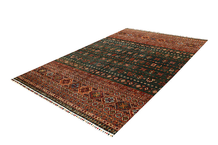Multi Colored Kazak 6' 7 x 9' 9 - No. 68192 - ALRUG Rug Store