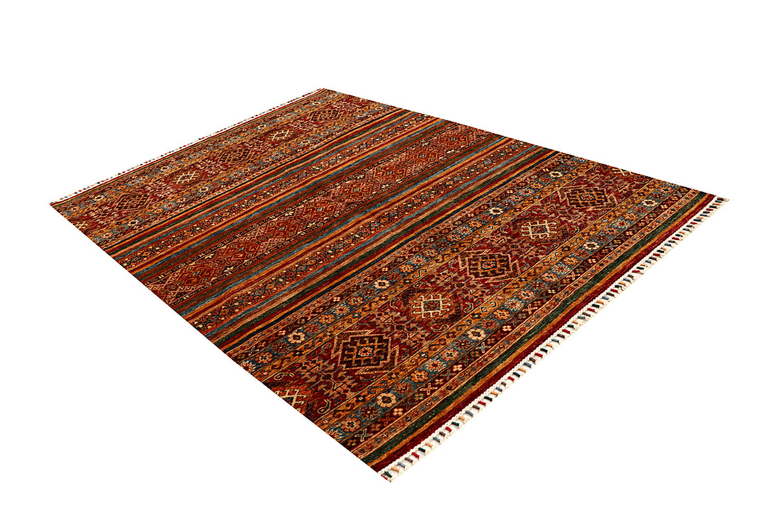 Multi Colored Kazak 5' 8 x 7' 8 - No. 68196 - ALRUG Rug Store
