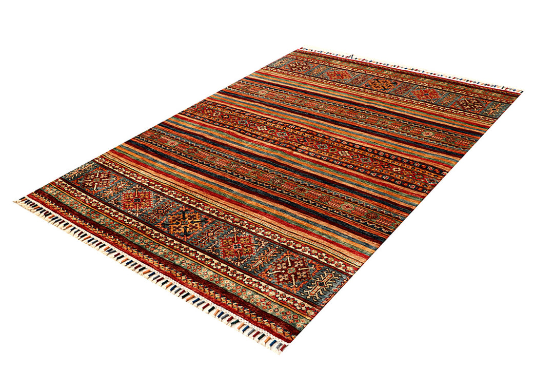 Multi Colored Kazak 4' 11 x 6' 8 - No. 68199 - ALRUG Rug Store