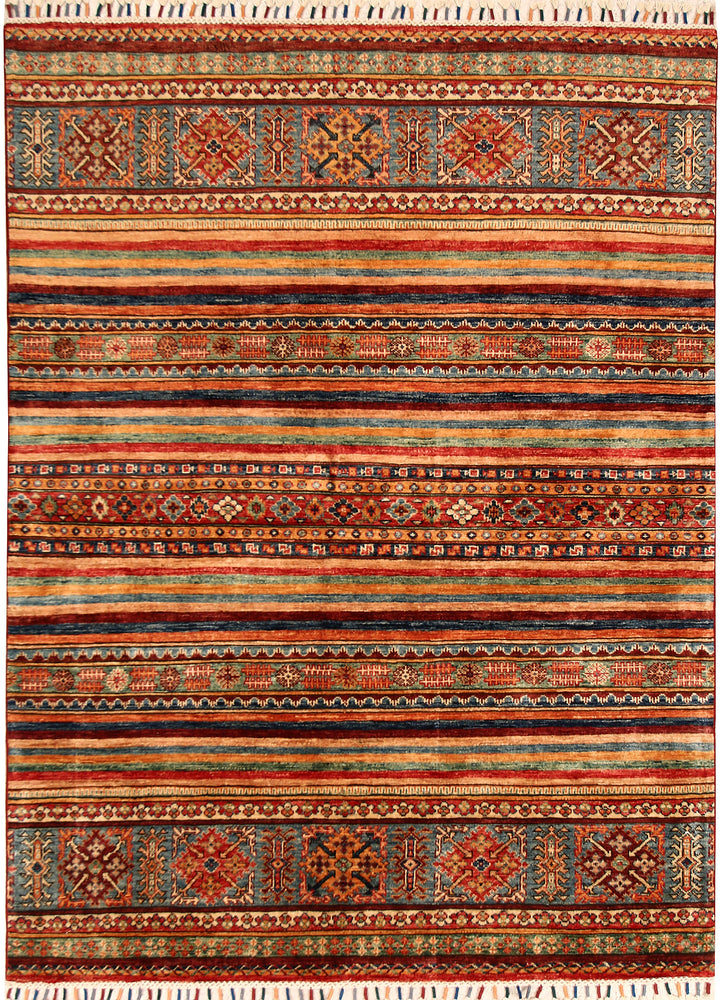 Multi Colored Kazak 4' 11 x 6' 8 - No. 68199 - ALRUG Rug Store