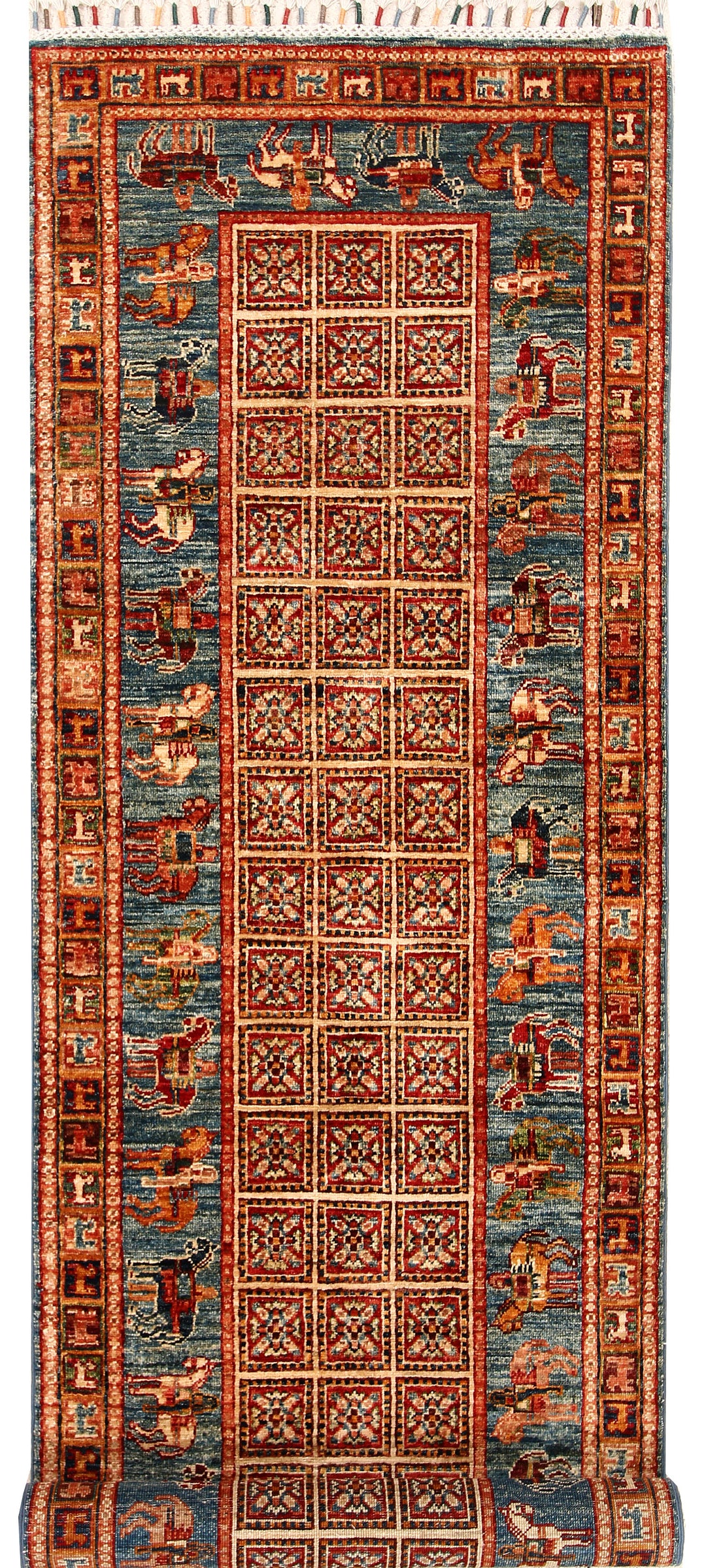 Multi Colored Kazak 2' 8 x 8' 9 - No. 68205 - ALRUG Rug Store