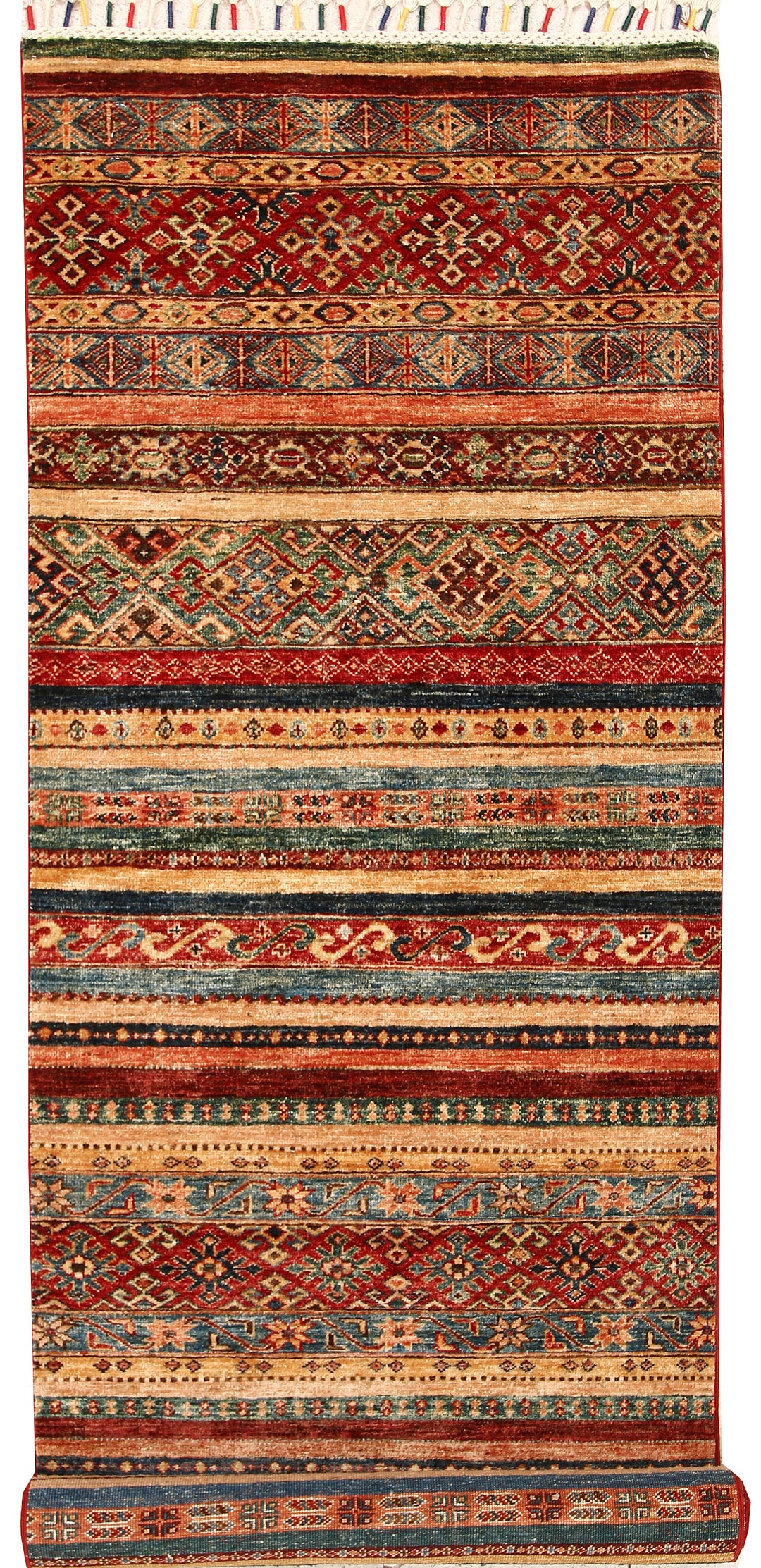 Multi Colored Kazak 2' 8 x 9' 4 - No. 68208 - ALRUG Rug Store