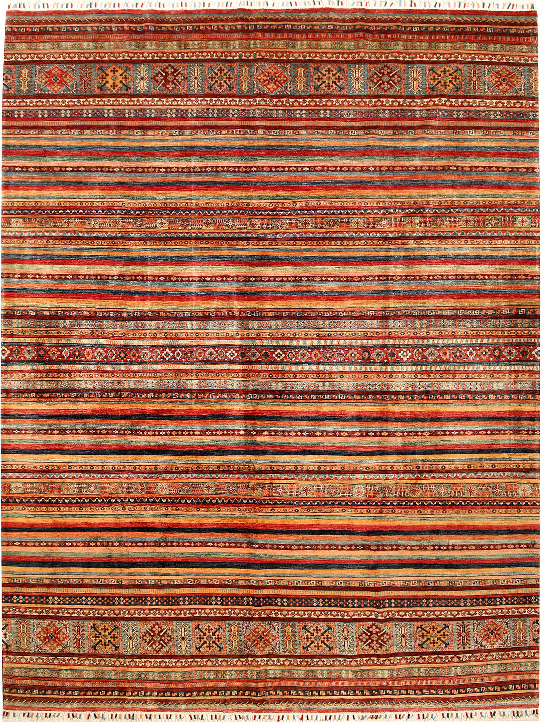 Multi Colored Kazak 9' x 11' 10 - No. 68215 - ALRUG Rug Store