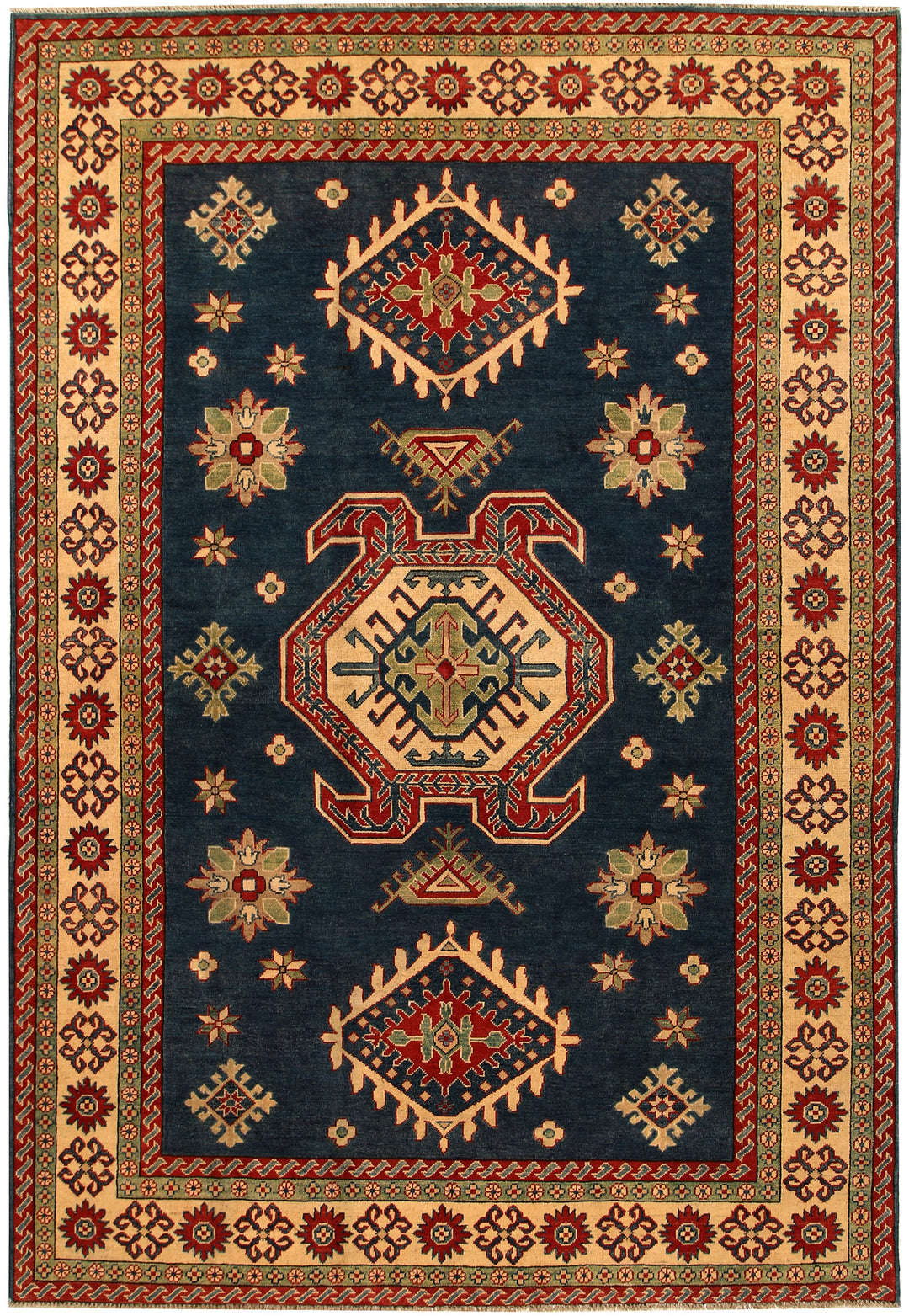 Midnight Blue Kazak 6' 6 x 9' 5 - No. 68234 - ALRUG Rug Store