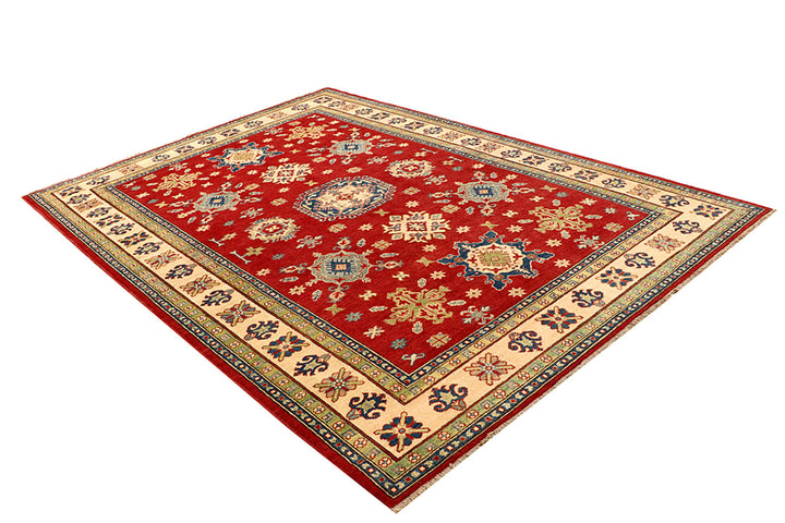 Firebrick Kazak 6' 7 x 9' 5 - No. 68235 - ALRUG Rug Store