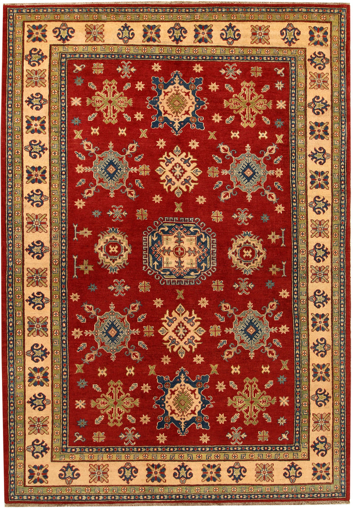 Firebrick Kazak 6' 7 x 9' 5 - No. 68235 - ALRUG Rug Store
