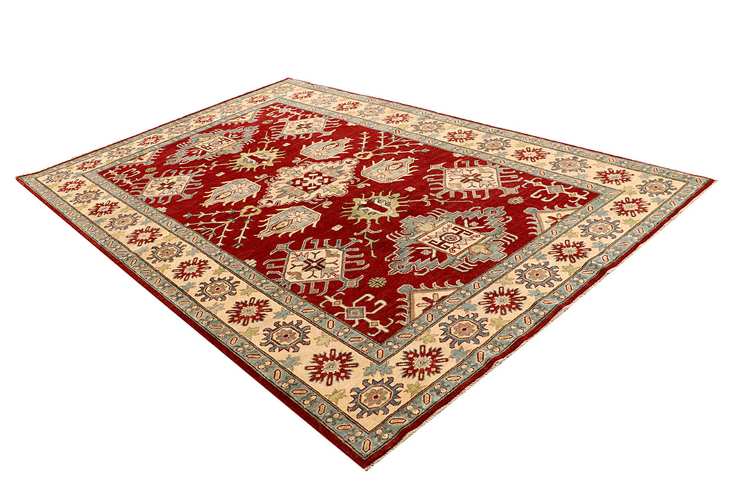 Firebrick Kazak 6' 6 x 9' 11 - No. 68236 - ALRUG Rug Store