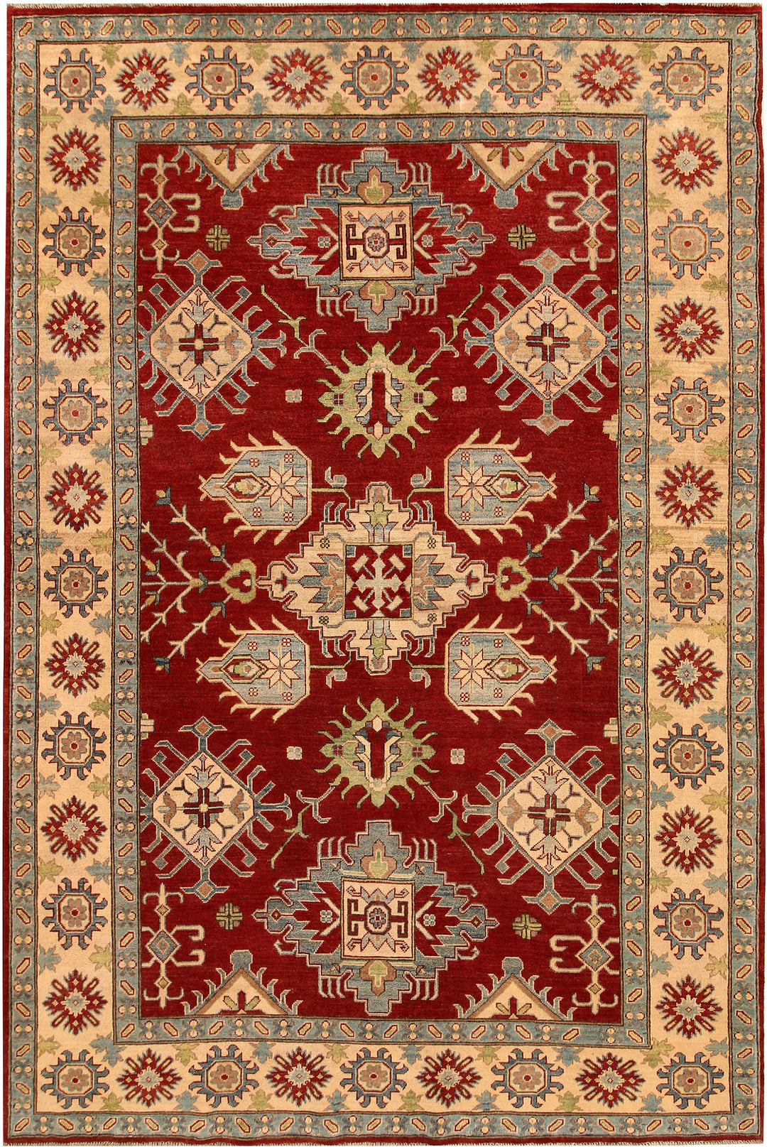 Firebrick Kazak 6' 6 x 9' 11 - No. 68236 - ALRUG Rug Store